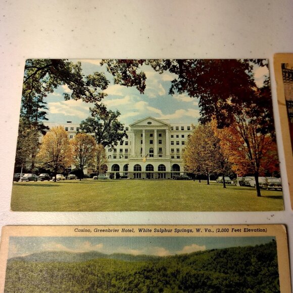 Vintage The Greenbrier Hotel Postcard Lot of 9 Resort West Virginia Unposted USA - Picture 6 of 16